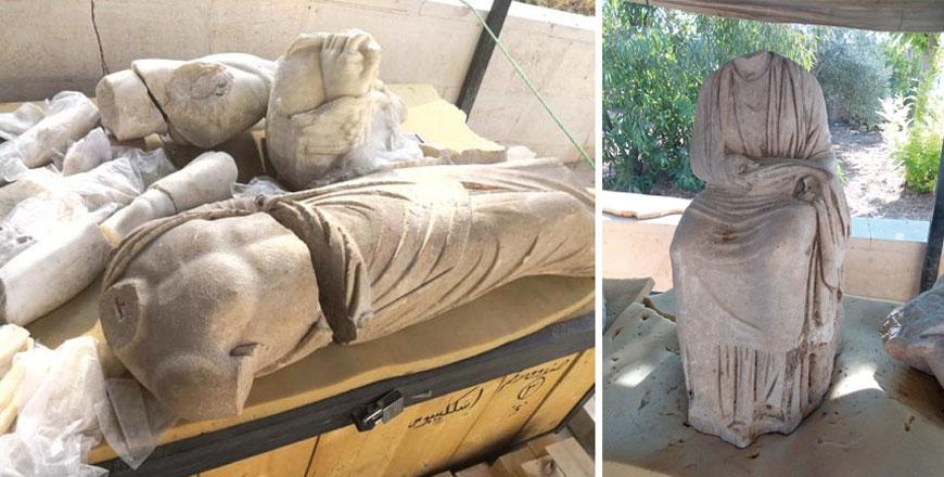 Zeus and Aphrodite Sculptures Have Been Discovered in Jerash