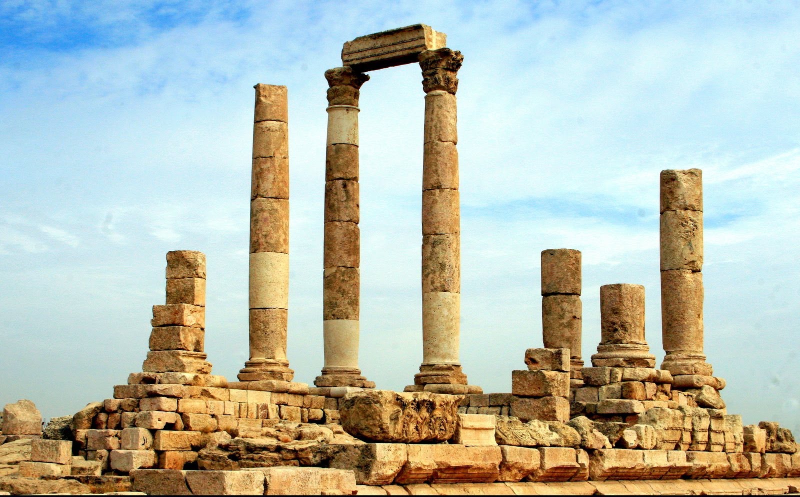 Ancient Temple in Amman Jordan